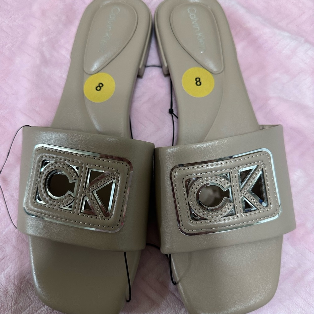 Calvin Klein Tan Sandals Modern Comfort brand new